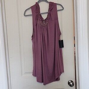 Ryan Wythe Mauve Dusty Purple Sleeveless Top Size 5X